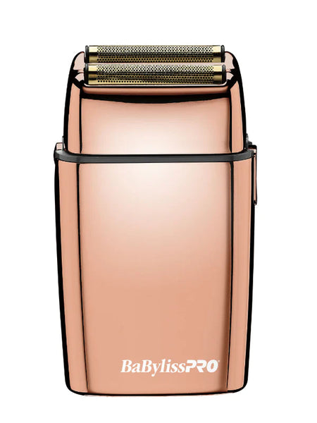 BaBylissPRO FOILFX02 Rose Gold Cordless Metal Double-Foil Shaver