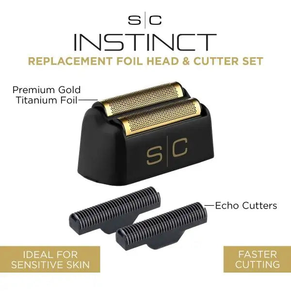 REPLACEMENT FOIL HEAD AND CUTTER SET COMPATIBLE WITH INSTINCT SHAVER